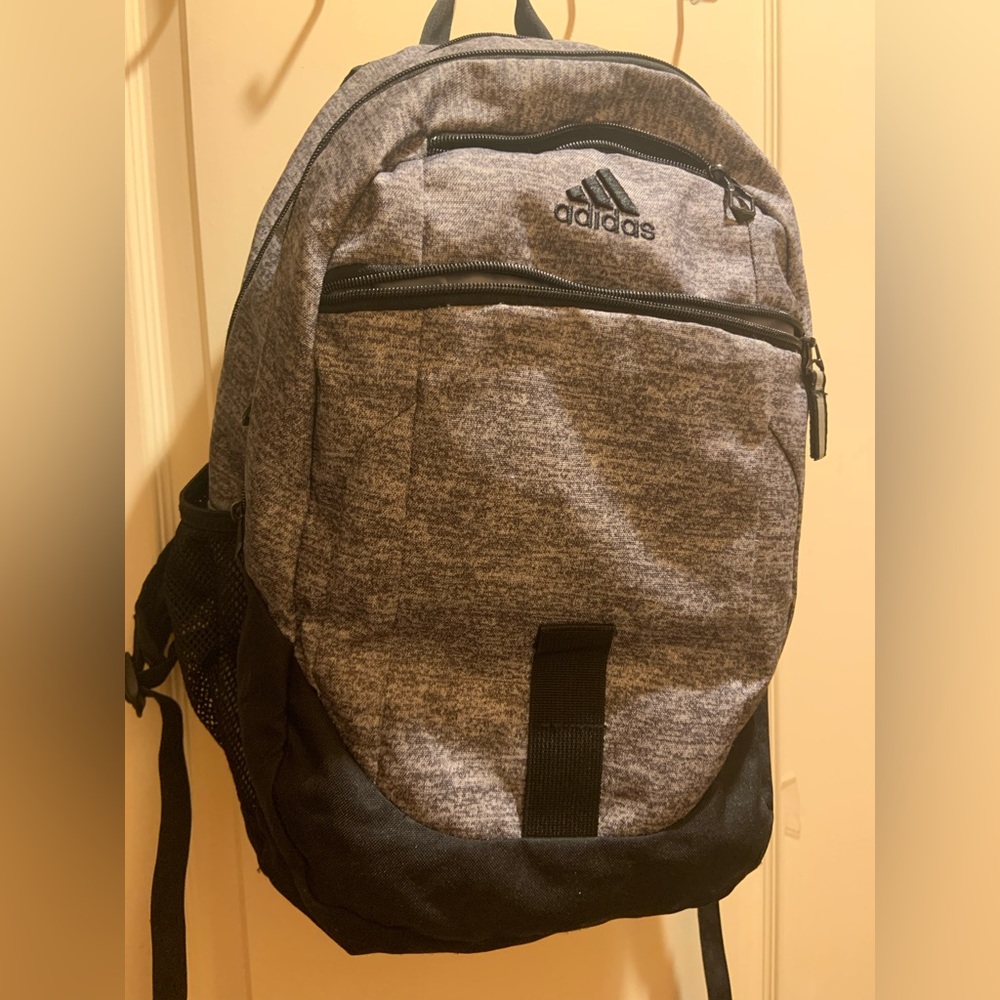 Adidas Backpack Grey/Black Large Used